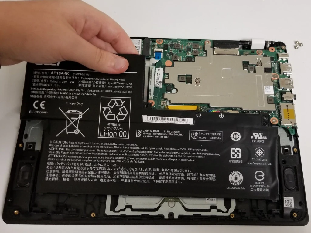 Замена (ремонт) аккумулятора ноутбука Acer