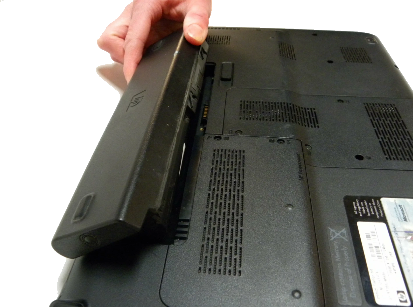 Замена (ремонт) аккумулятора в ноутбуке HP