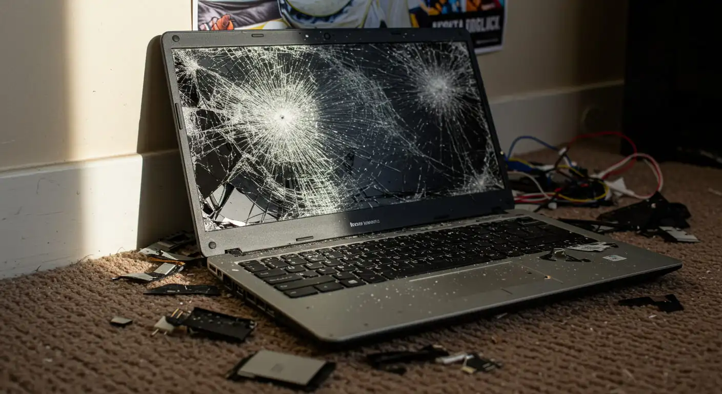 Сломанный ноутбук