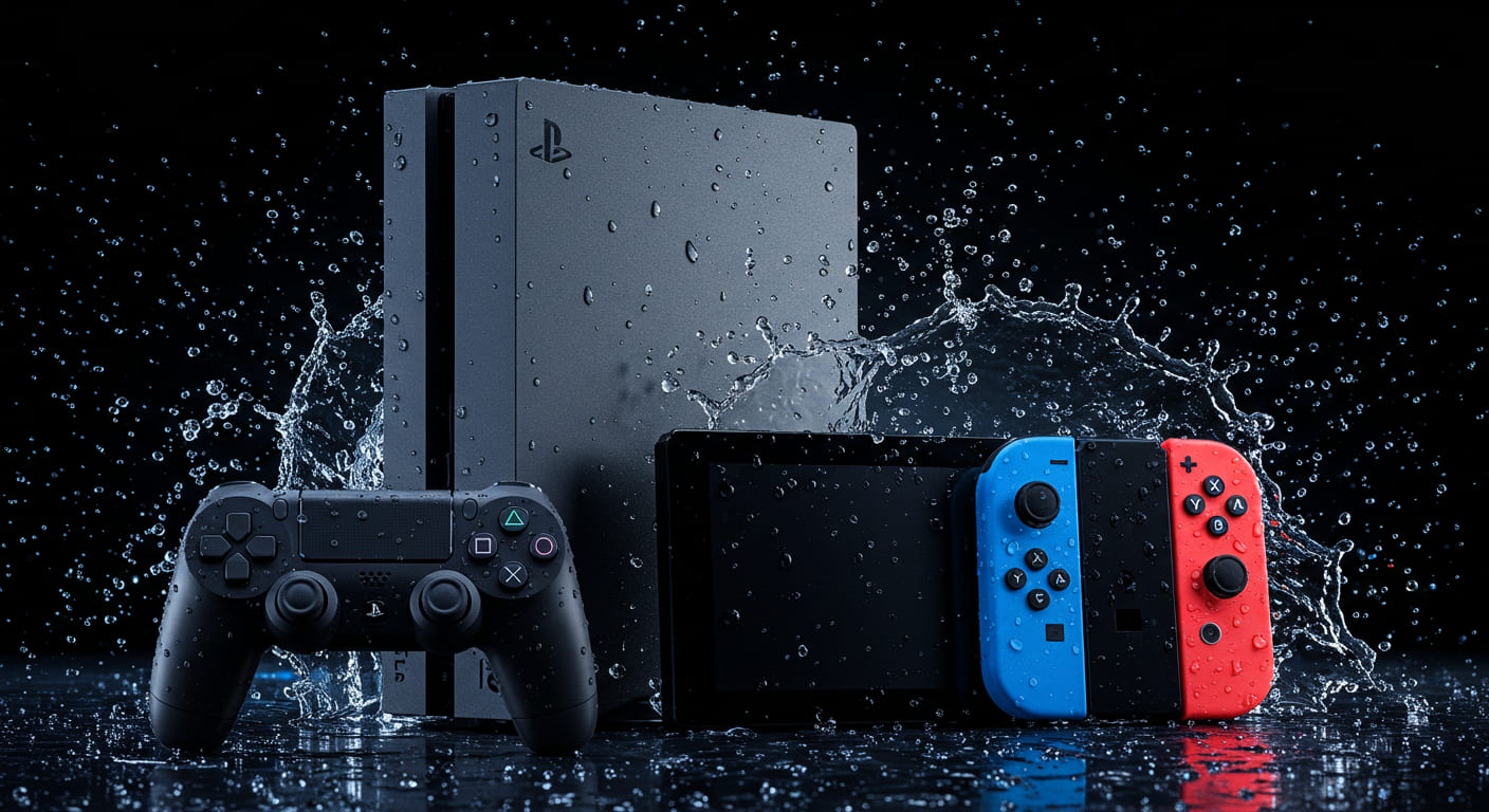 Ремонт после попадания влаги: PlayStation, Xbox, Nintendo